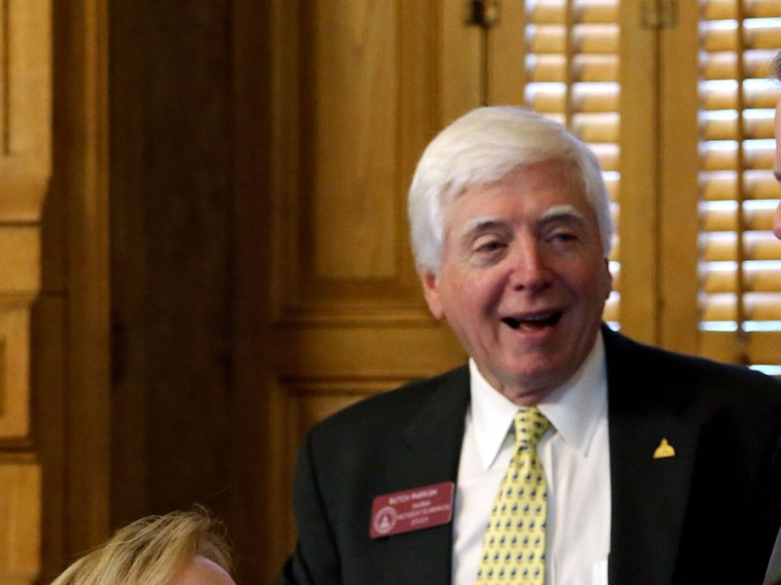 State Rep. Butch Parrish, center, is the new House Rules Committee chair. (Bob Andres / AJC)