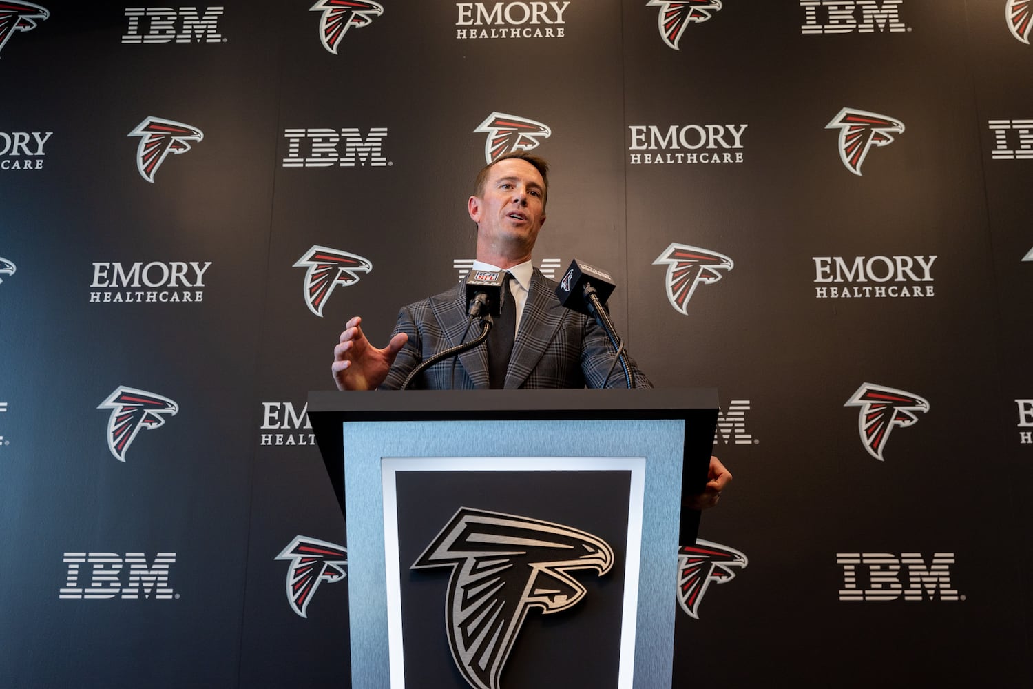 Matt Ryan retirement press conference photo
