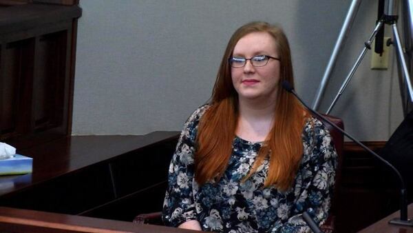 Caitlyn Hickey Floyd testifies at Ross Harris trial on Wednesday. (WSB-TV)