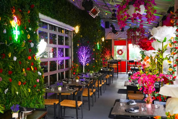 AltaToro transformed its covered patio into a Secret Garden for spring.  (Courtesy of AltaToro)