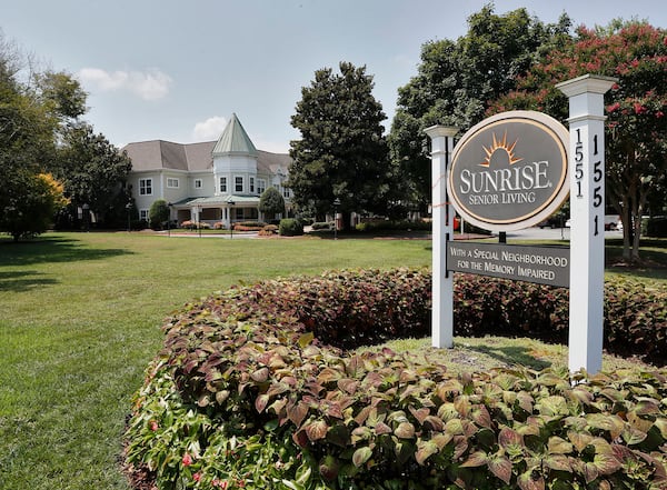 Sunrise at East Cobb assisted living is a facility where resident Adam Bennett died. Bob Andres / robert.andres@ajc.com