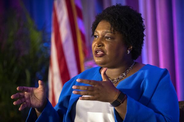 Gubernatorial candidate Stacey Abrams will be joined at a fundraiser in Atlanta today by first lady Jill Biden.  (Stephen B. Morton / AJC)