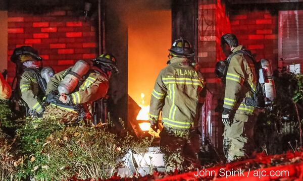 A man was rescued in northwest Atlanta house fire Tuesday.