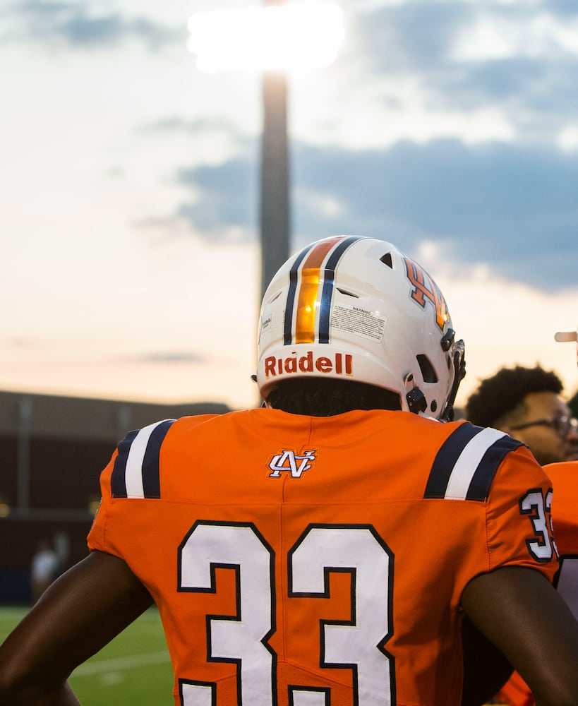 James Askew stands on the side lines during the North Cobb vs. Northside high school football game on Friday, September 16, 2022, in Kennesaw, Georgia. North Cobb led Northside 14-7 at the half. CHRISTINA MATACOTTA FOR THE ATLANTA JOURNAL-CONSTITUTION.