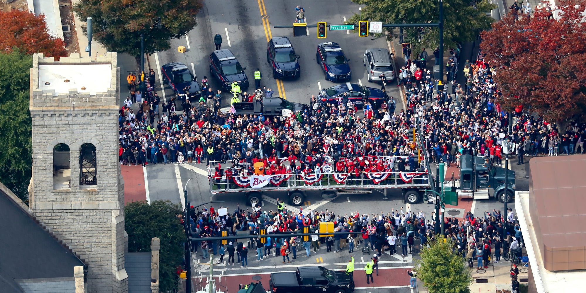 Braves baseball parade