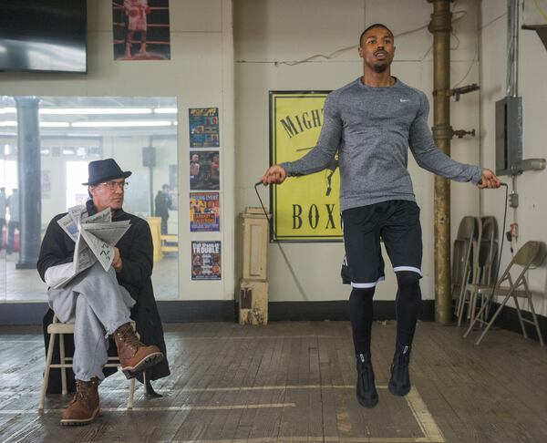 Michael B. Jordan got quite a workout in "Creed."