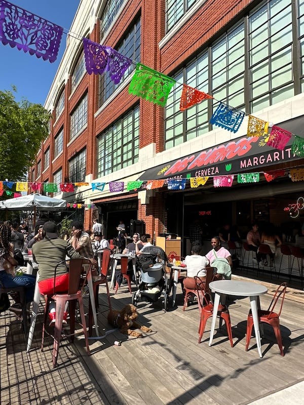 The Dos Burros patio on the Eastside Beltline. Courtesy of Dos Burros