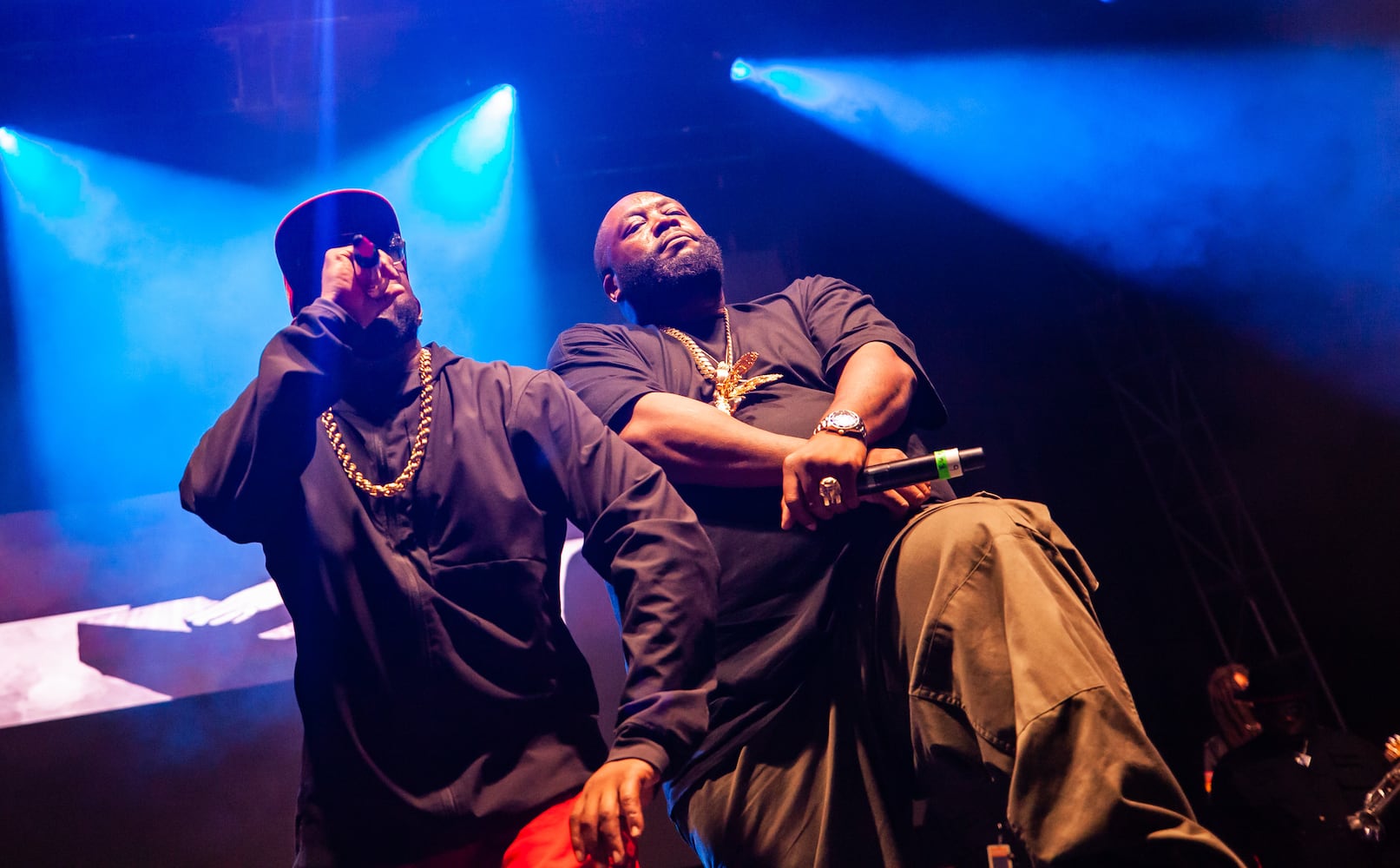 Killer Mike joined Atlanta rap icon Big Boi as he played the final show of the "Big Night Out" concert series at Centennial Olympic Park on Oct. 25, 2020.