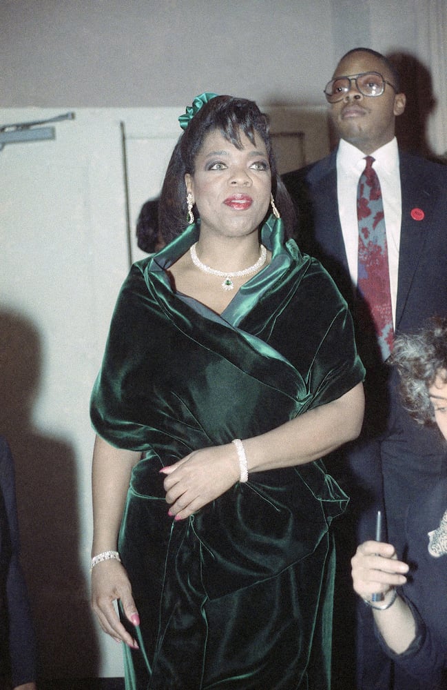 Oprah Winfrey then and now