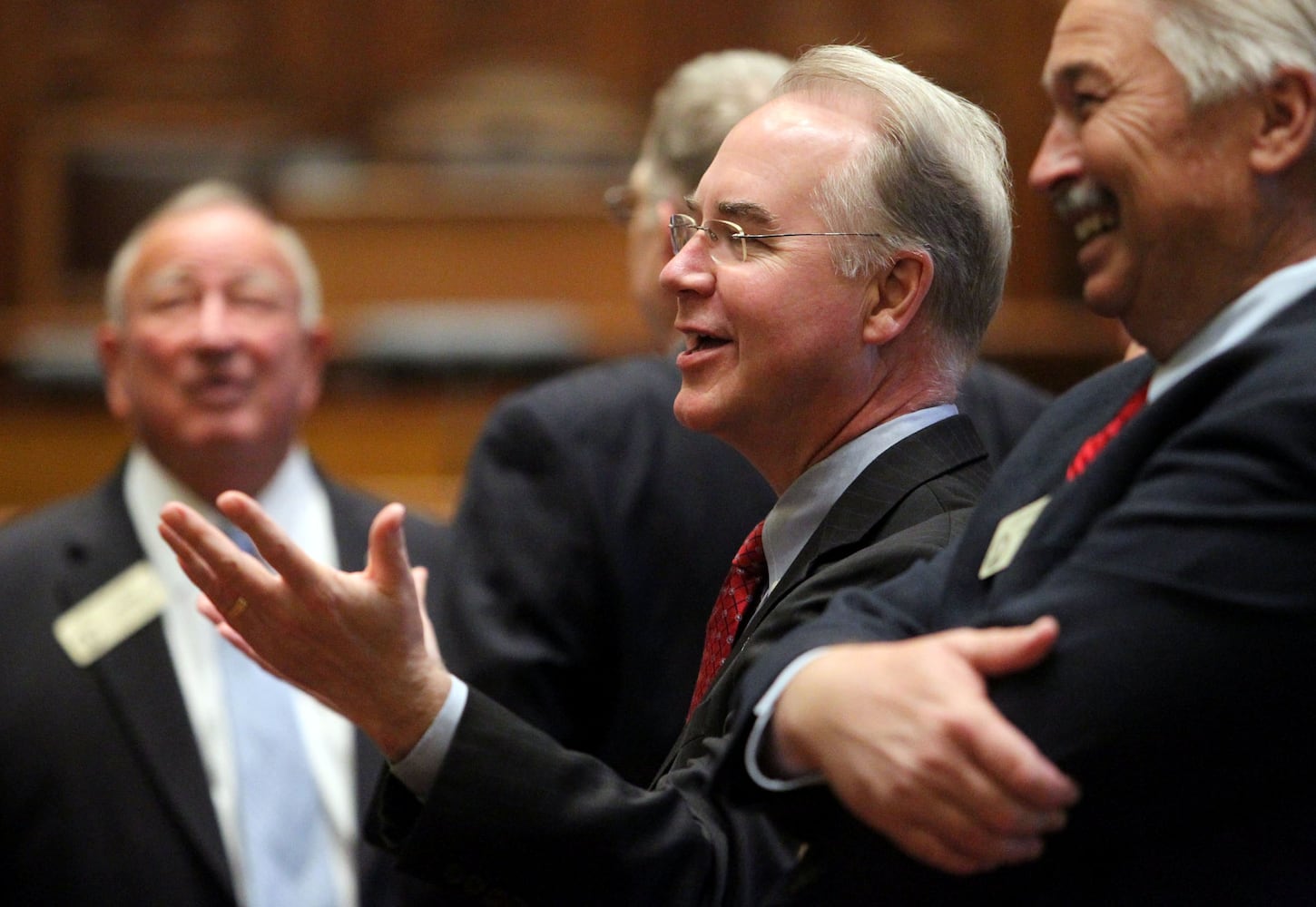 Tom Price speaks at the State Capitol