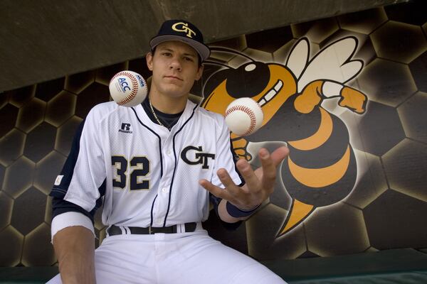 Derek Dietrich at Georgia Tech in 2009. AJC file photo