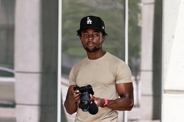 TikTok Star Leon Ondieki has more than 1.6 million followers. (Natrice Miller/natrice.miller@ajc.com)