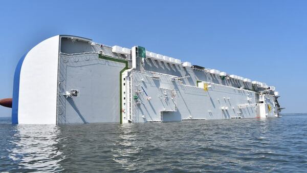 It’s expected to take several weeks to remove the Golden Ray from the St. Simons sound, according to the U.S. Coast Guard. Georgia Ports Authority spokesman Robert Morris said an incident like this is the first of its kind for a vessel at either the Brunswick or Savannah ports.