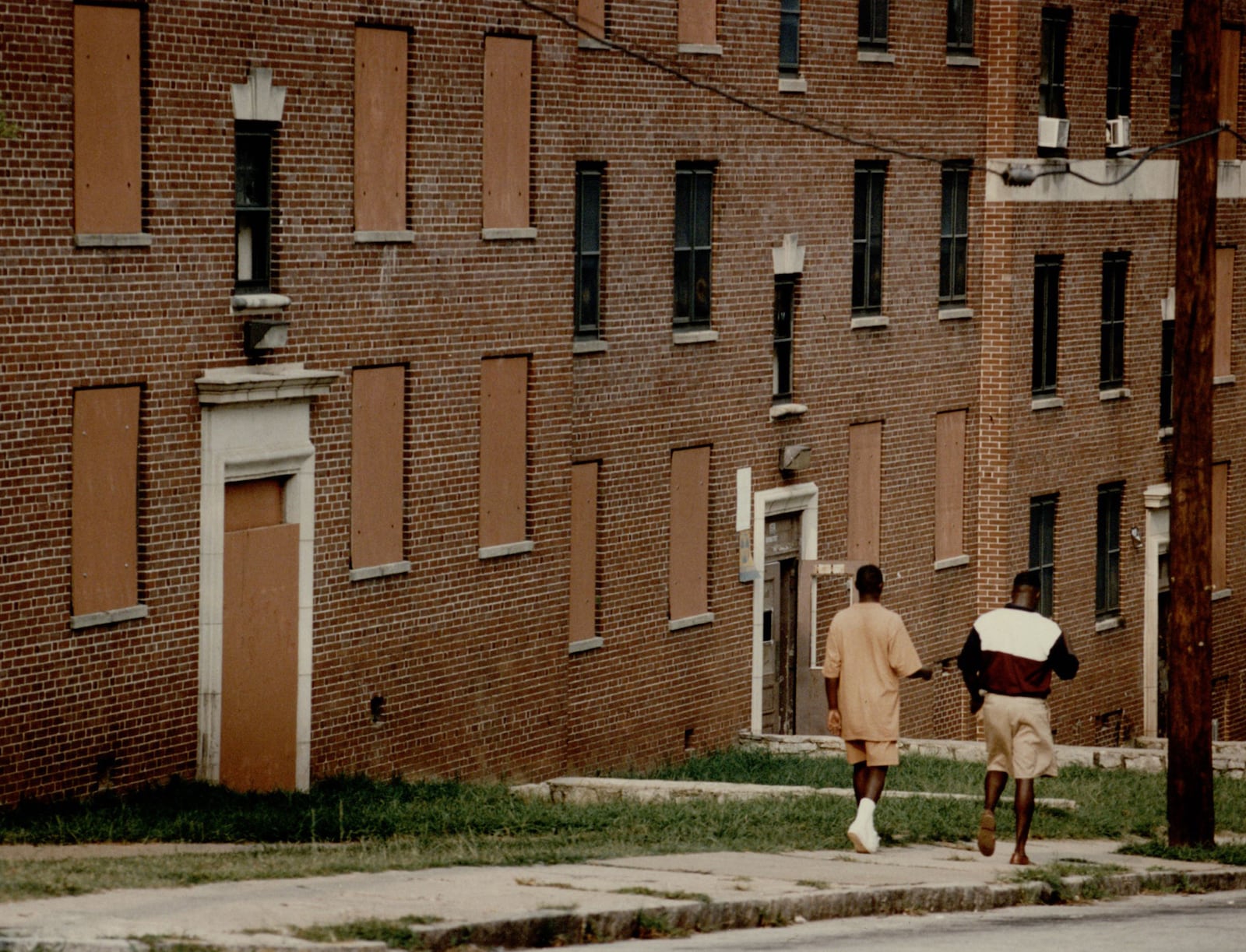 Techwood Homes, seen boarded up in 1993, was torn down before the 1996 Olympics. Techwood had become a symbol of urban blight, a conspicuous display of crime and poverty in a city trying to showcase its social and economic progress. By 2011 the rest of Atlanta’s multifamily public housing projects also had been razed. The first city to embrace public housing became the first to dismantle it. (AJC 1993)