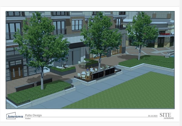 A patio will offer outdoor seating at NFA Burger in Avalon in Alpharetta. (Courtesy of NFA Burger)