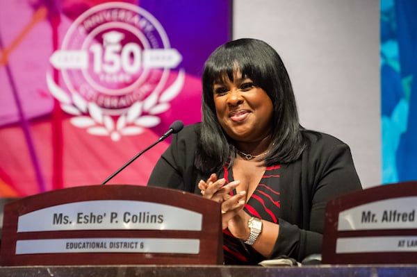 Eshe Collins maintains a sizable lead in the Atlanta City Council runoff. 