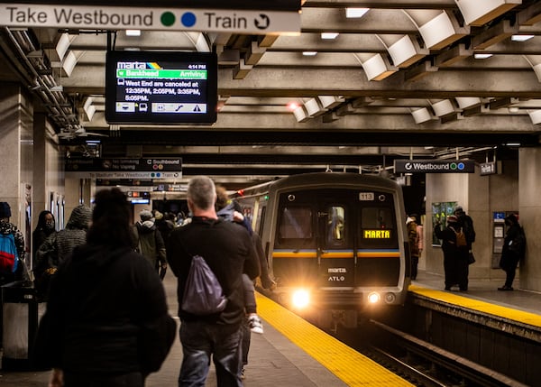 MARTA has already applied for funding for a proposed Clayton Southlake bus rapid transit line and a renovation of the Five Points station.  (Jenni Girtman for The Atlanta Journal-Constitution)