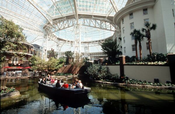 Another exterior view of the Opryland Hotel.