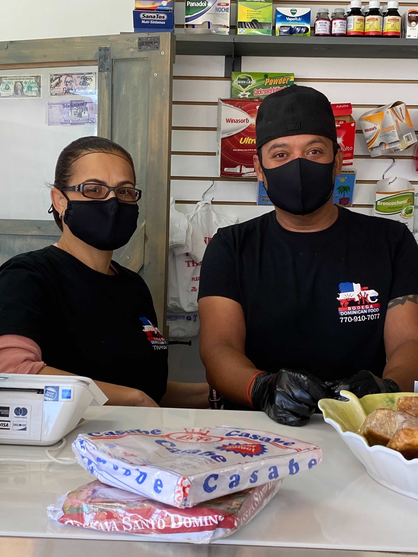 Husband and wife John Cabreja and Maria Fabian are the owners of NYC Bodega in Lawrenceville. (Ligaya Figueras / ligaya.figueras@ajc.com)