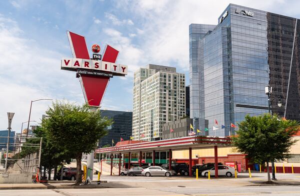 A view of The Varsity in Atlanta in 2024. 