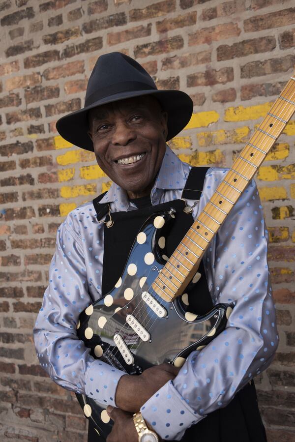 The polka-dot Fender Stratocaster is one of Buddy Guy's trademarks. Photo: courtesy Buddy Guy