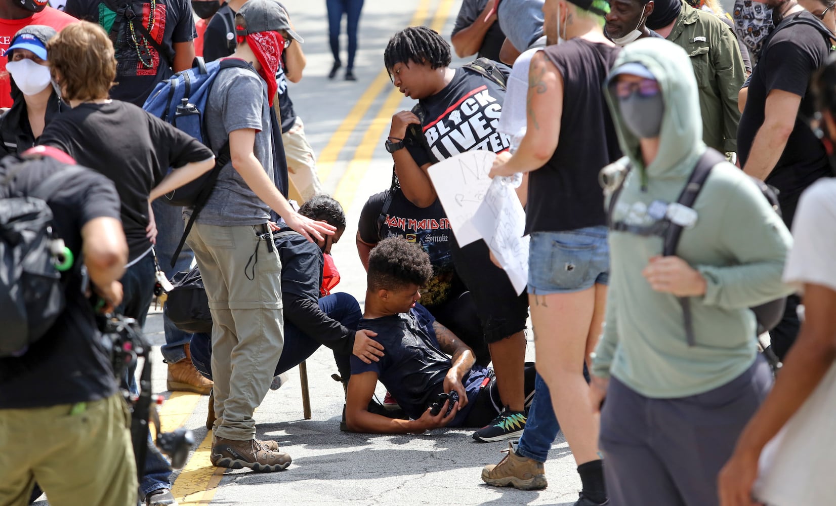 Stone mountain protest