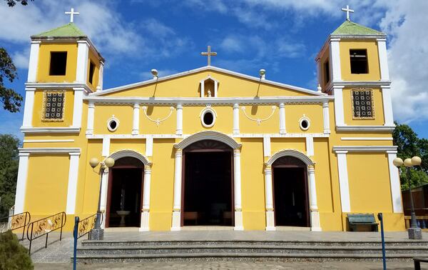 The Iglesia Santa Ana (church) in the port town of Moyogolpa, island of Ometepe, Nicaragua. (Simon Groaner/Minneapolis Star Tribune/TNS)