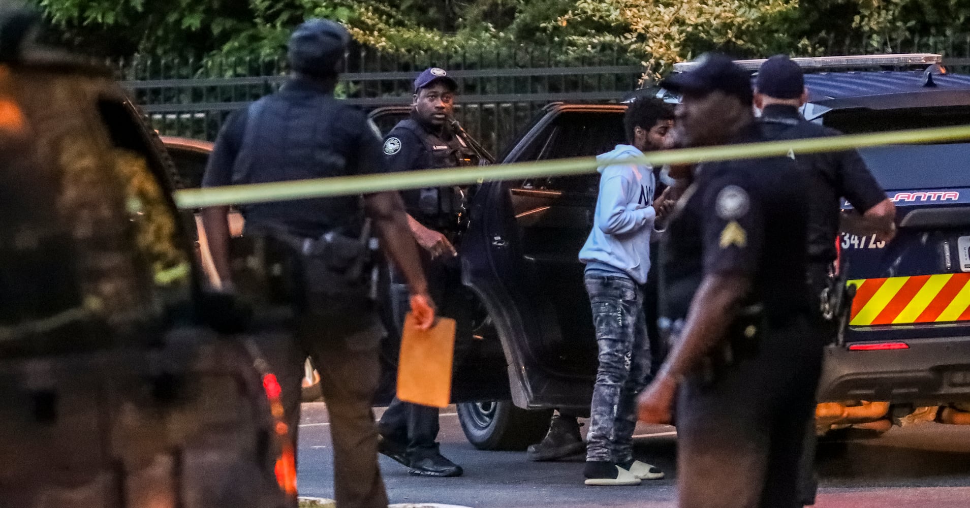 Atlanta police investigate a fatal shooting at the Flipper Temple Apartments located at 2479 Abner Terrace in northwest Atlanta. 
