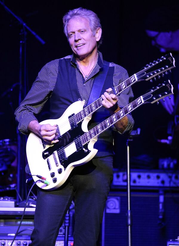 LOS ANGELES, CA - APRIL 05: Musician Don Felder performs onstage at the 2nd Light Up The Blues Concert - An Evening Of Music To Benefit Autism Speaks at The Theatre At Ace Hotel on April 5, 2014 in Los Angeles, California. (Photo by Imeh Akpanudosen/Getty Images for LUTB) Felder performing at a charity event in 2014. Photo: Getty Images.