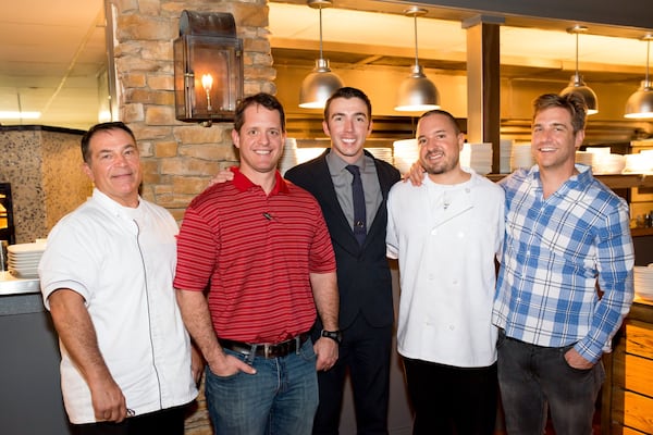  Camp's Kitchen & Bar team (from left to right) Rob Phillip, Jeffrey Newsham, Jonathan Turner, Donny Crock, and Robert Caswick. Photo credit- Mia Yakel.