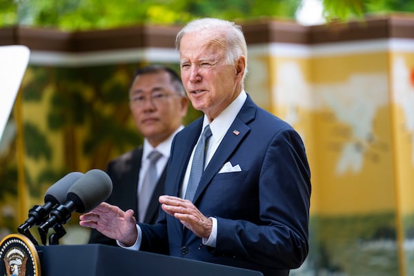 President Joe Biden's age -- he would be 82 at the start of second term -- was cited as a concern by some who responded to a new Atlanta Journal-Constitution poll, but the president's backers say the issue is overblown. (Doug Mills/The New York Times)
                      