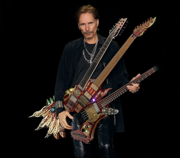 Steve Vai's Hydra guitar was inspired by a guitar seen in "Mad Max: Fury Road."