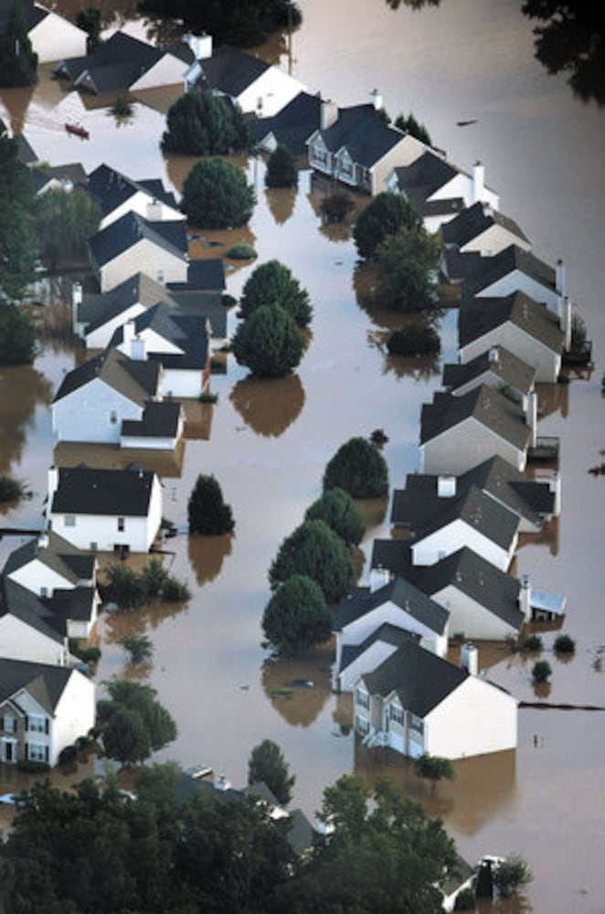 Atlanta flooding: Aerial photos