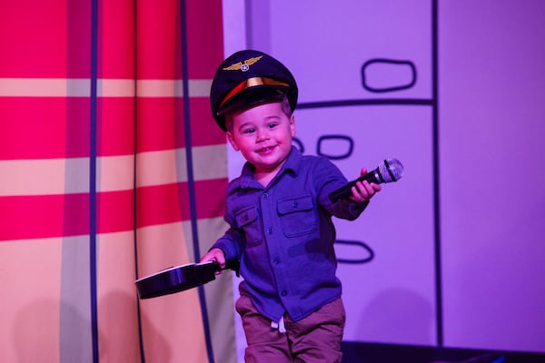 Visitor Nolan Crock enjoys the mini Fox Theater at the Goizueta Children's Experience at the Atlanta History Center. CHRISTINA MATACOTTA FOR THE ATLANTA JOURNAL-CONSTITUTION. 