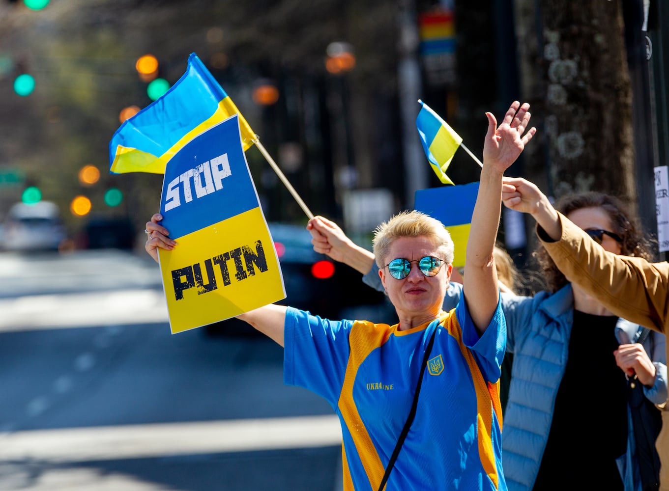 Stand with Ukraine Rally in Atlanta 

