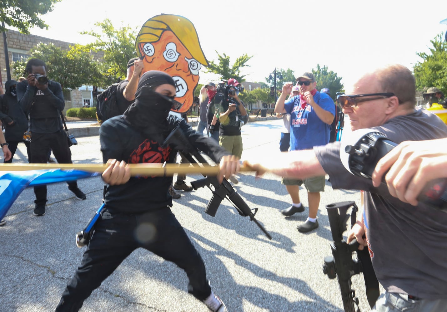 Stone mountain protest