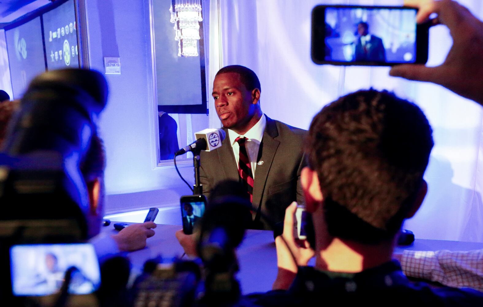 Photos: Kirby Smart talks UGA football at SEC Media Days