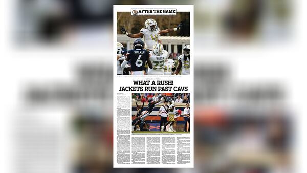 After the Game section on Georgia Tech Yellow Jackets in The Atlanta Journal-Constitution ePaper, Sunday, Nov. 5, 2023.