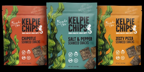 Chips made from kelp. (Courtesy of Snacks From the Sea)