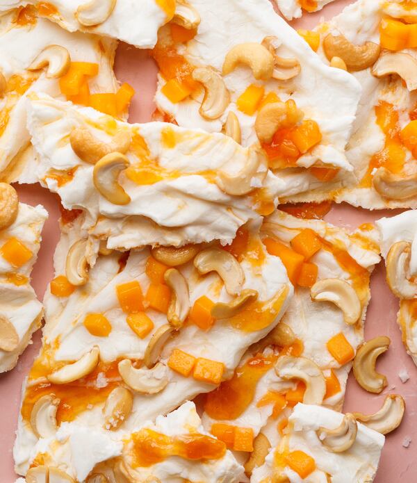 Frozen Yogurt Bark from "Simple Beautiful Food" by Amanda Frederickson (Ten Speed Press, 2020).