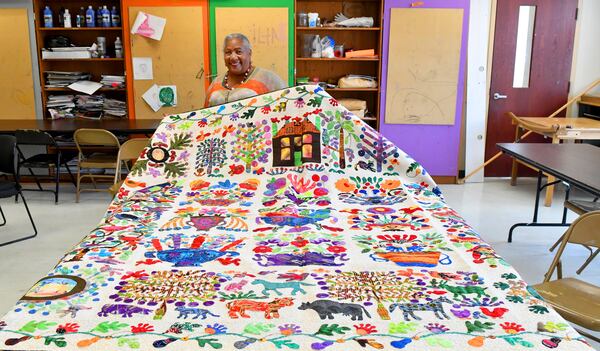 Brantley, a former attorney for Fulton County, finds peace, creativity and stress relief through the process of quilting. “I would say quilting has made me a balanced human being,” she said.