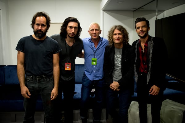 Ladies and gentlemen, it's Daniel Craig and The Killers! Photo: Rob Loud