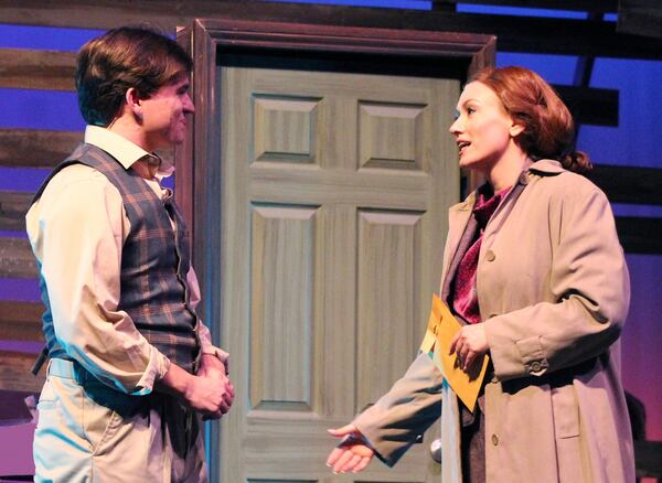 Sully Brown (left) co-stars with Liza Jaine in the Georgia Ensemble musical “Bright Star.”
Courtesy of Georgia Ensemble Theatre/Mary Saville