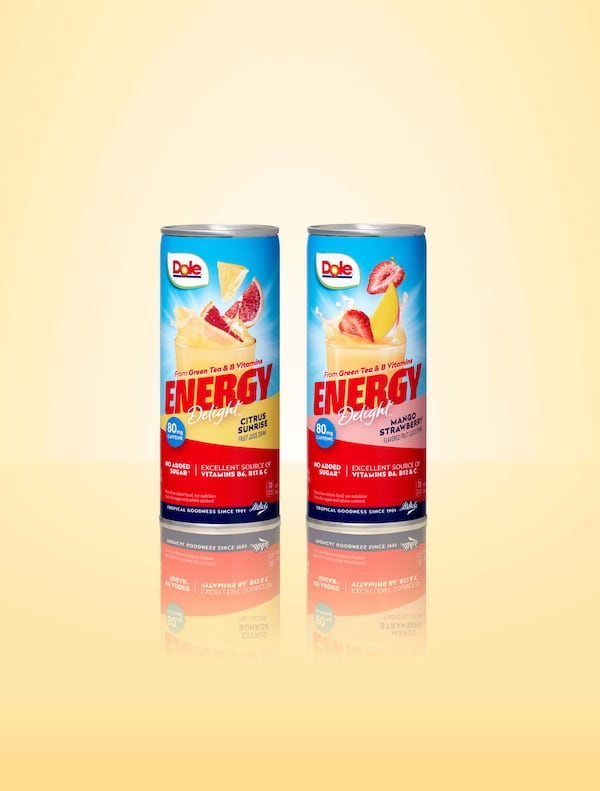 Energy drinks. (Courtesy of Dole Packaged Foods)