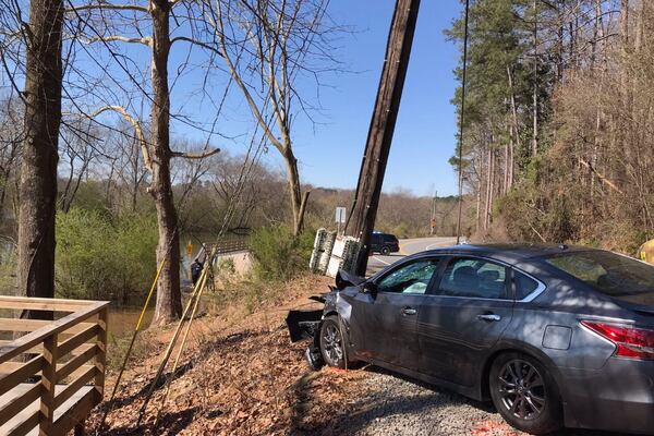 Police said this car hit the Devon and Jill Phelps outside of the Chattahoochee Nature Center. (Roswell Police Department)