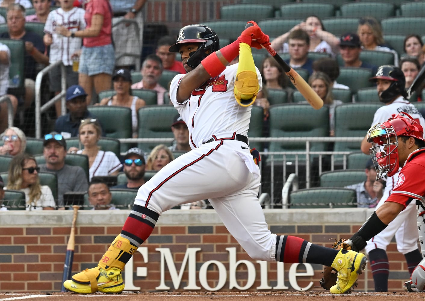 Braves-Angels Saturday photo