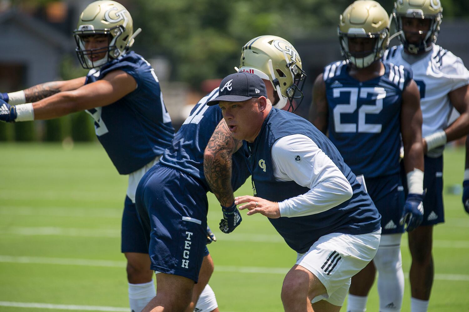 Photos: New coach Geoff Collins has Georgia Tech on the field