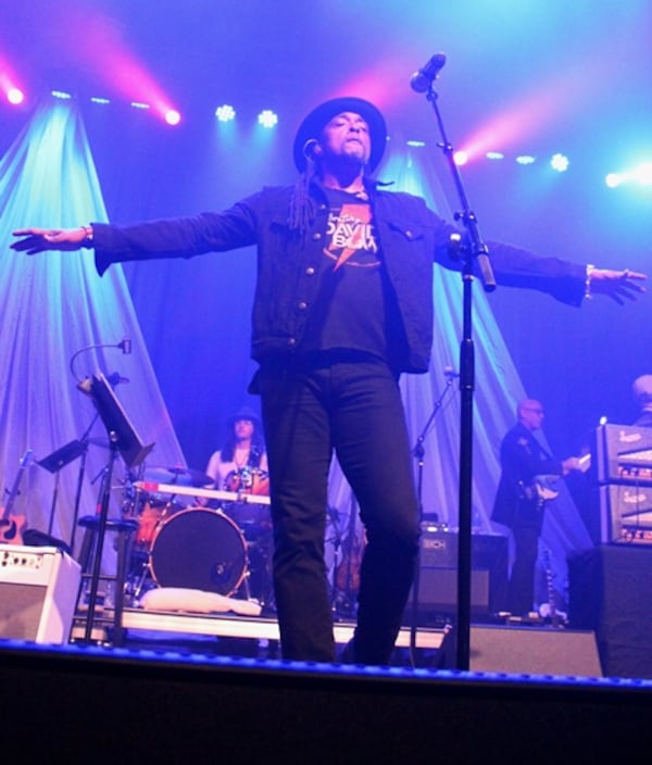  Singer Bernard Fowler at Celebrating David Bowie at Buckhead Theatre March 18. 2017. Photo: Melissa Ruggieri/AJC