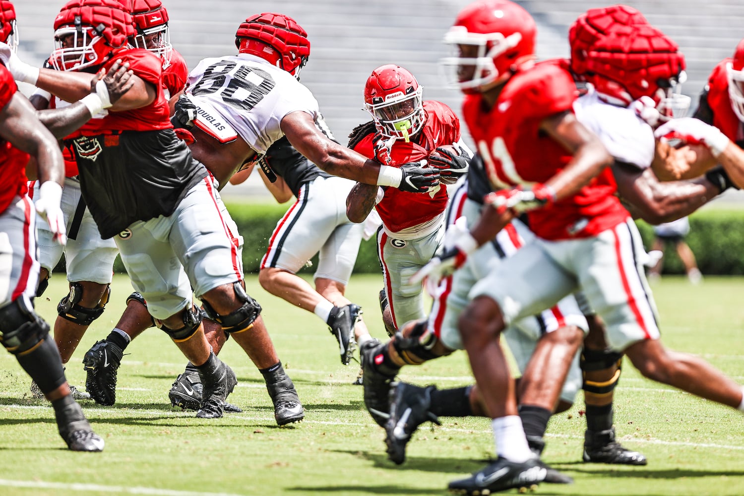 Georgia football practice