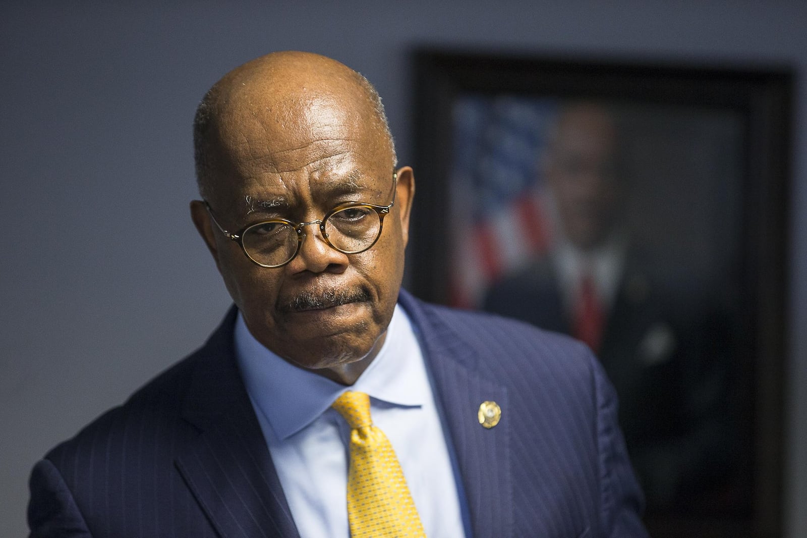 Fulton County District Attorney Paul Howard during a press conference at the Fulton County Courthouse in March 2019. (ALYSSA POINTER/ALYSSA.POINTER@AJC.COM)